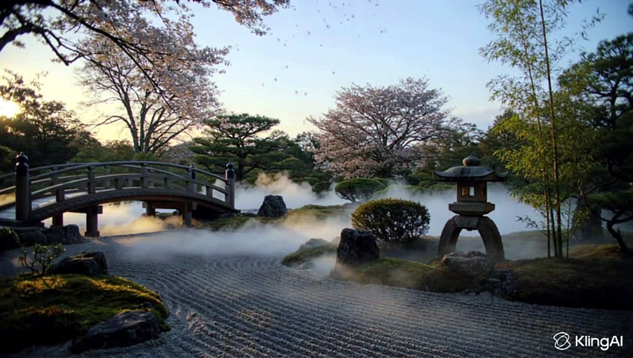 Jardin Zen Japonais • Pétales & Brume • Musique Relaxante pour Se Détendre