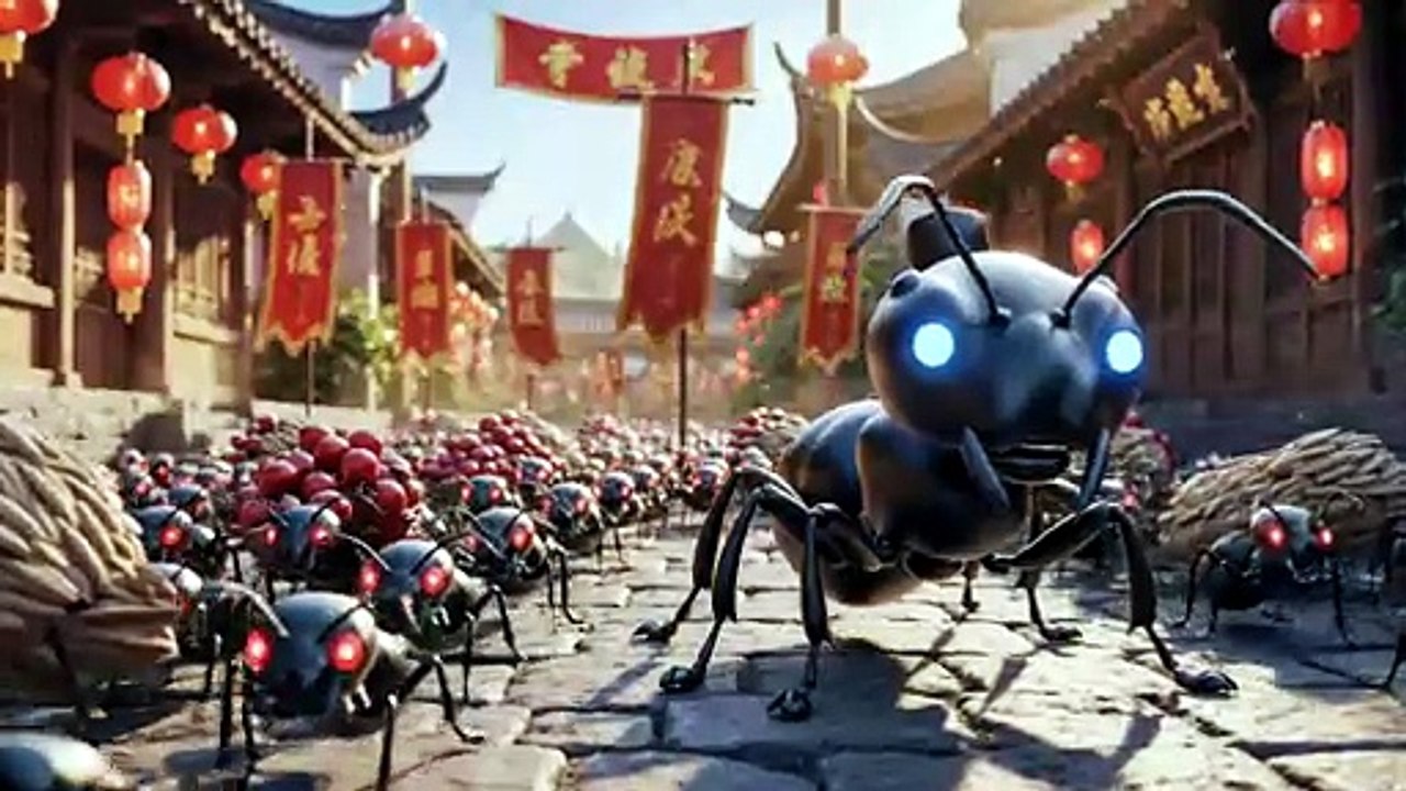 Giant Elephant vs Ants Fight