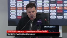 Aleksandar Stanojevic: Öne geçtik fakat skoru koruyamadık