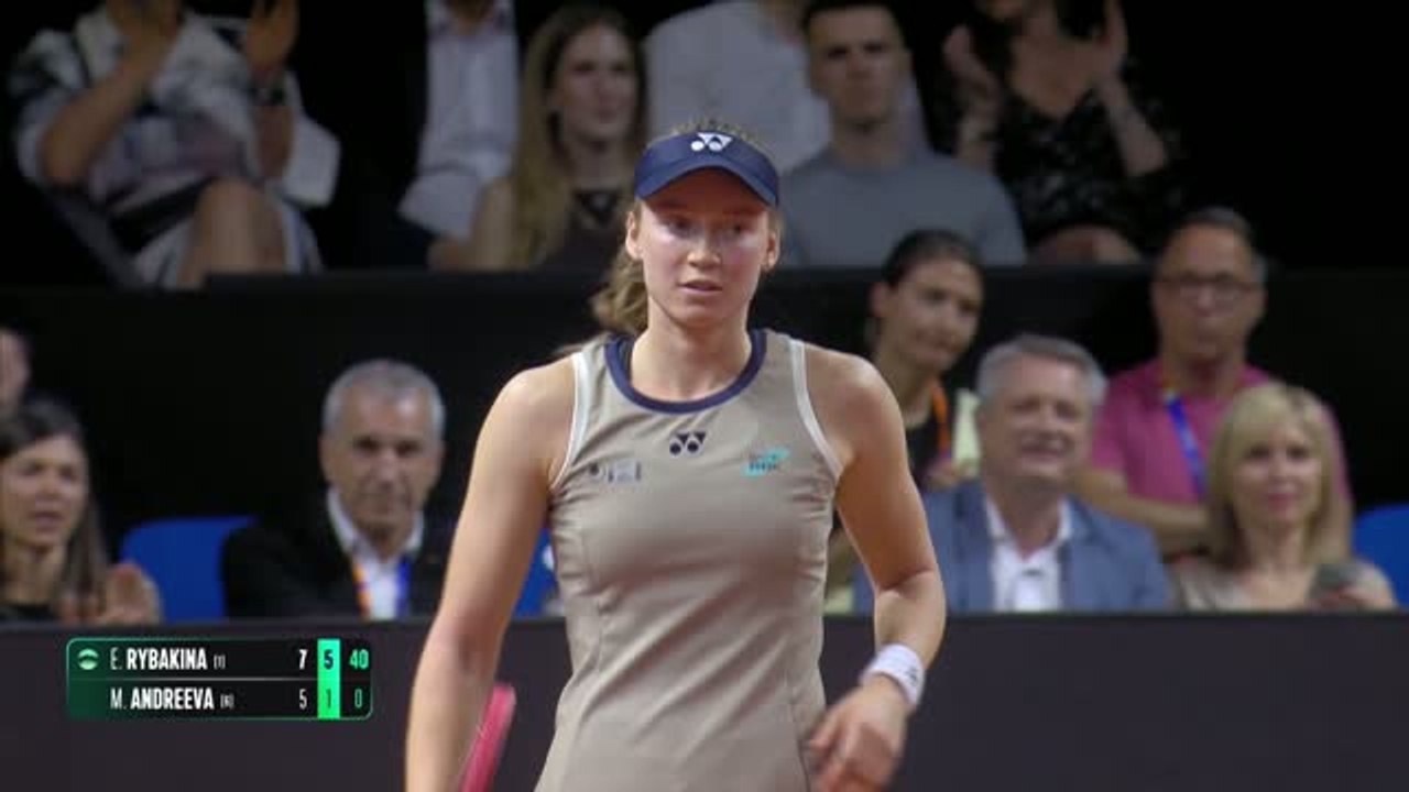 Stuttgart - Rybakina domine Andreeva pour se hisser en finale