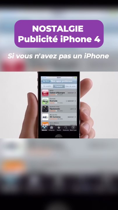 💭NOSTALGIE - Publicité iPhone 4 📺Découvrez une publicité de l'iPhone 4 #apple #iphone #iphone4 #nostalgie #retro