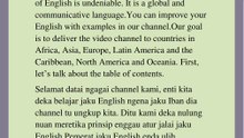 BELAJAR JAKU ENGLISH DALAM JAKU IBAN(jadual isi)ba bansa asal nuan