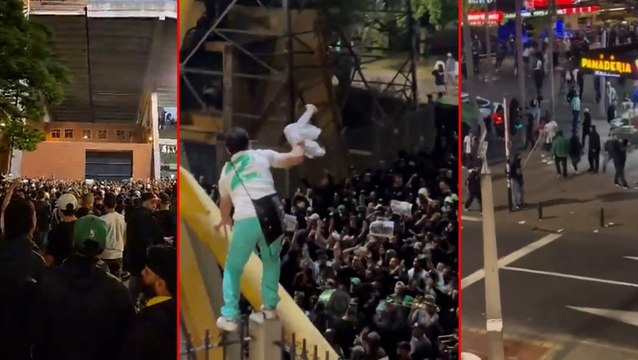 Tras humillación en Libertadores: hinchas de Nacional protagonizan disturbios y protestas