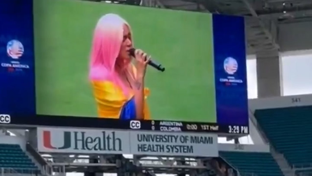 Colombia vs Argentina final Copa America: Karol G ensaya el himno en Miami