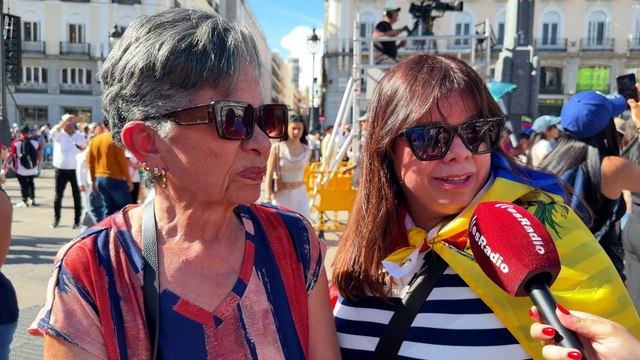 Los venezolanos claman por su libertad en Madrid y critican a Zapatero: "Es un delincuente, tiene que ir a la cárcel"