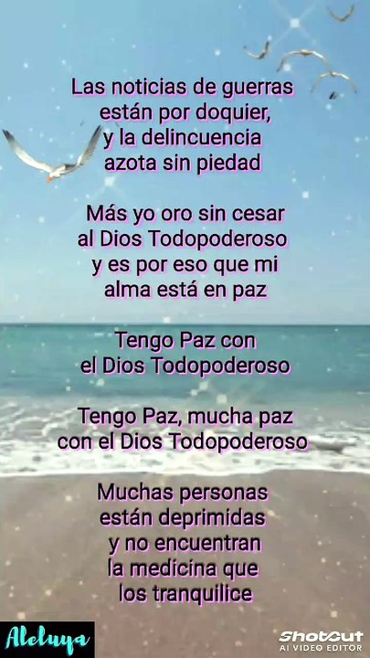 El Dios Todopoderoso me da paz 🙏