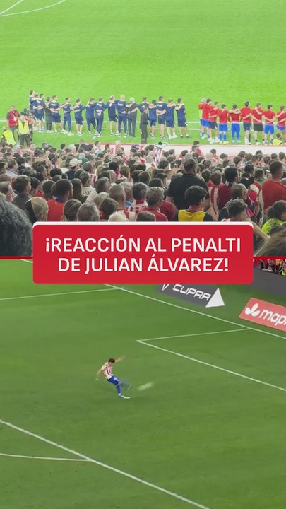 ¡Reacción del Atlético y Simeone al error de Julian Álvarez en la tanda de penaltis!