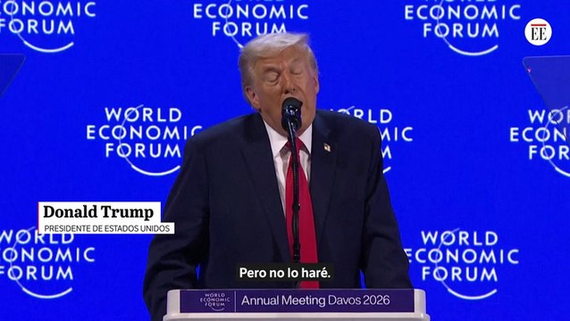 Trump en Davos: aseguró no querer usar la fuerza en Groenlandia