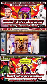 R$100 mil na Justiça! #WagnerMoura processa #SilasMalafaia após “cre*tino”. Pastor retruca: “Vai apanhar” ⚖️Notícias 100 notícias dos Famosos
