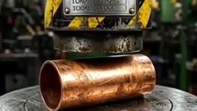 Crushing a Solid Copper Pipe Under 80 Tons 😱