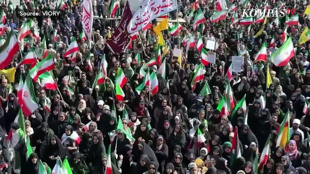 Demo Besar! Wanita Iran Turun ke Jalan Dukung Pemimpin Tertinggi Mojtaba Khamenei