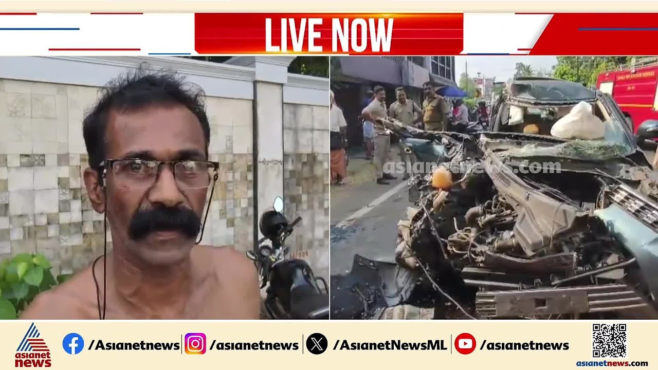 കല്ലിശ്ശേരിയിൽ വാഹനാപകടം;നിയന്ത്രണംവിട്ട കാർ രണ...