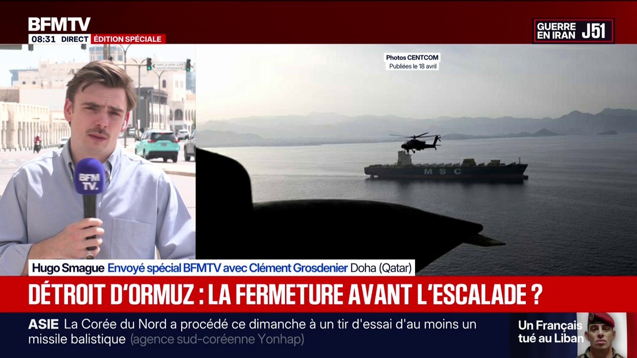 Guerre au Moyen-Orient: le détroit d'Ormuz reste fermé par le régime iranien ce dimanche