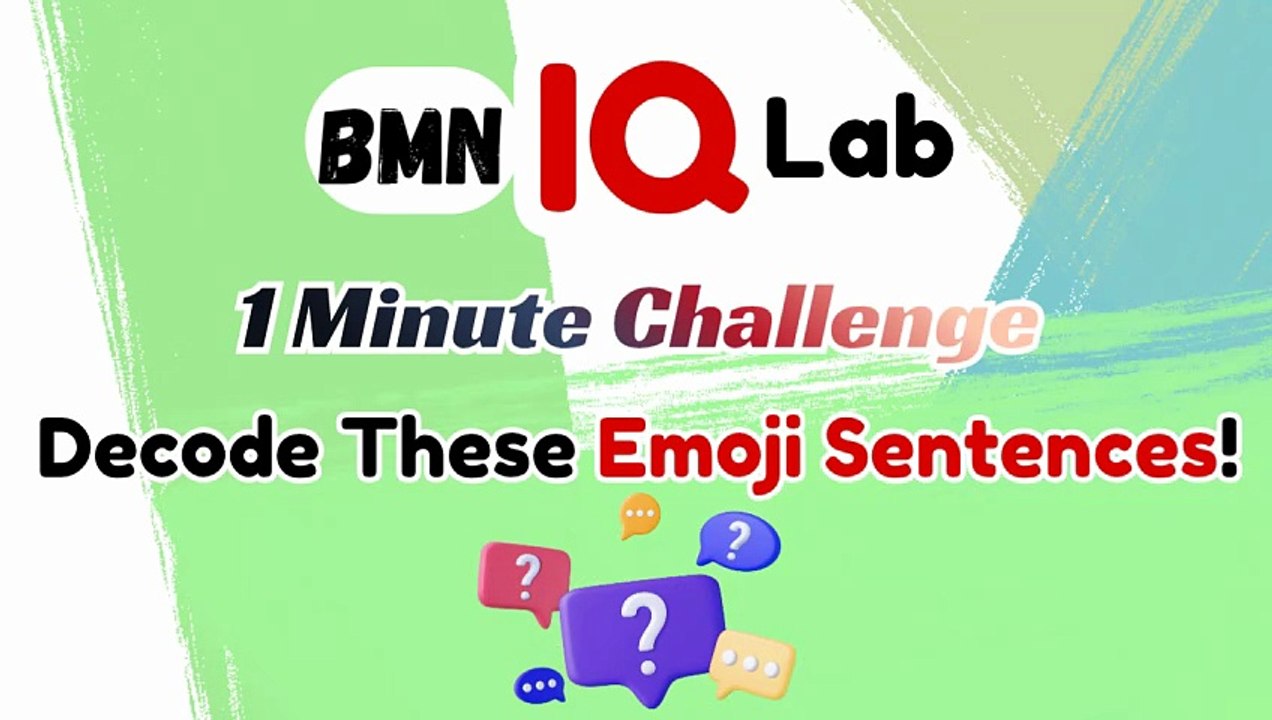 #OnlySmartPeople ✋️😏 Decode These Emoji Sentences – 1 Minute Challenge! 🤔