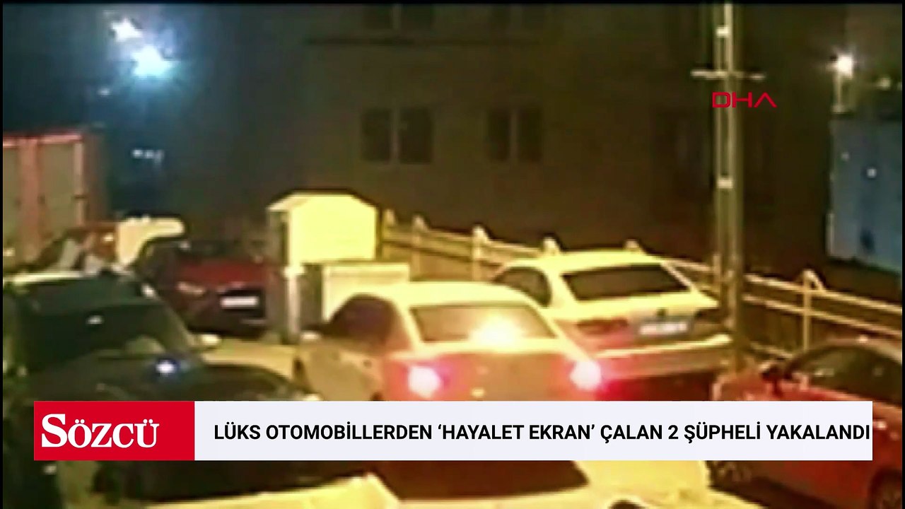 Lüks otomobillerden 'Hayalet ekran' çalan 2 şüpheli yakalandı