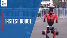Robot 'Lightning' wins Beijing E-Town humanoid robot half-marathon