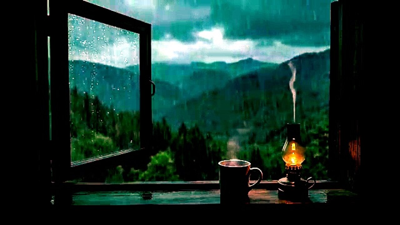 Heavy Rain and Thunderstorm Sounds for Deep Sleep _ Relax, Meditate & Unwind Fas1 amsar