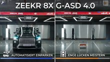 Zeekr 8X Parkassistenz in enge Parklücken mit G-ASD 4.0 System