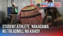 Student athlete, nakagawa ng treadmill na kahoy | GMA News Feed