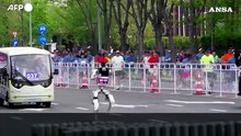 Robot e umani in gara alla mezza maratona di Pechino