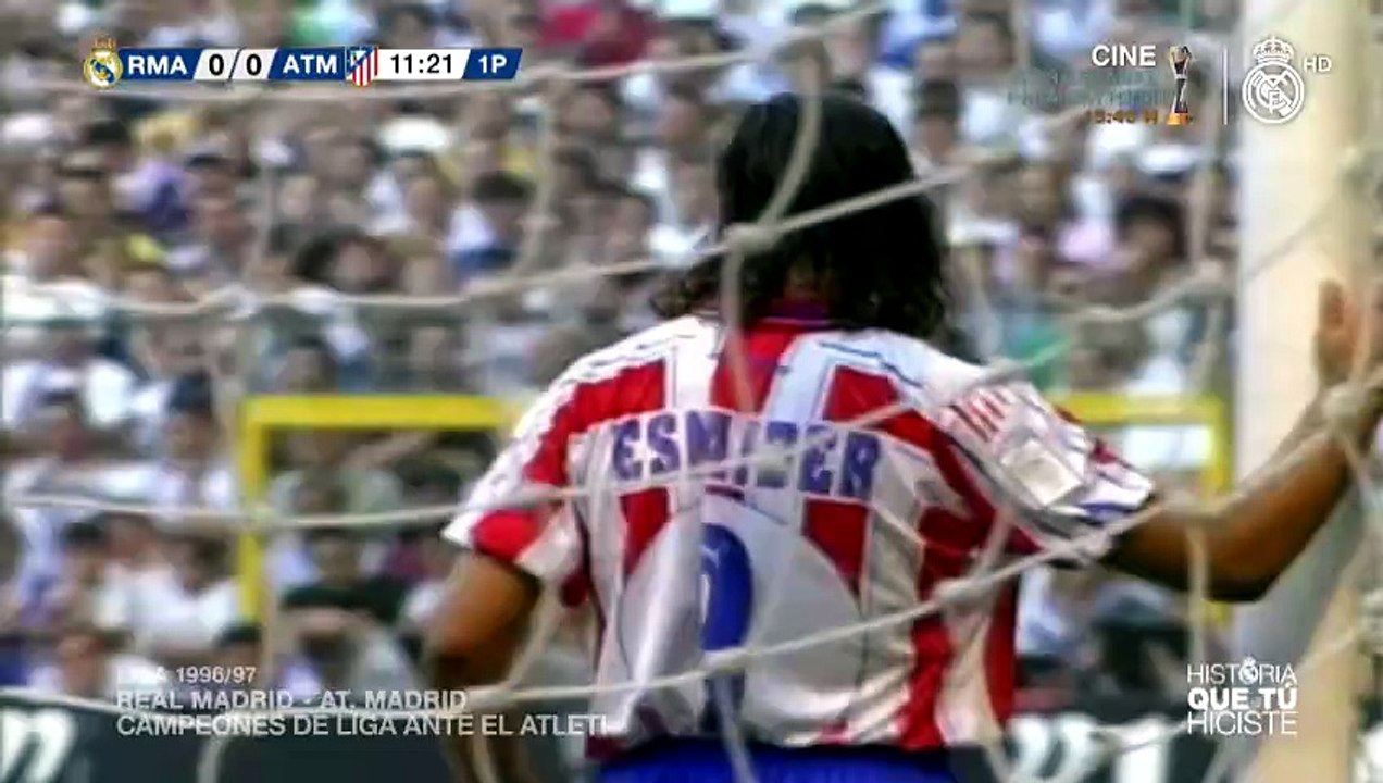Real Madrid vs Atleti Liga 1996 1997 Campeones   P1 Primera Parte Primer tiempo Primeros 45'