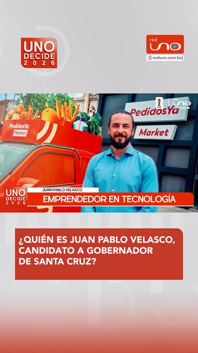 ¿QUIÉN ES JUAN PABLO VELASCO, CANDIDATO A GOBERNADOR DE SANTA CRUZ?