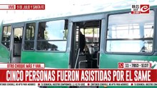 ¡Caos total en la 9 de Julio! Fuerte choque entre un colectivo y un auto paraliza el centro