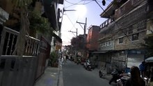 Foot Traffic on Sinalyasi Street in Caloocan City in the Philippines