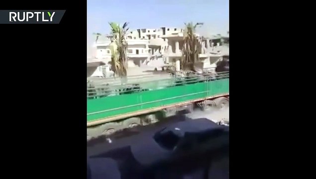 ISIS convoys leaving Raqqa, confirmed in SDF video footage