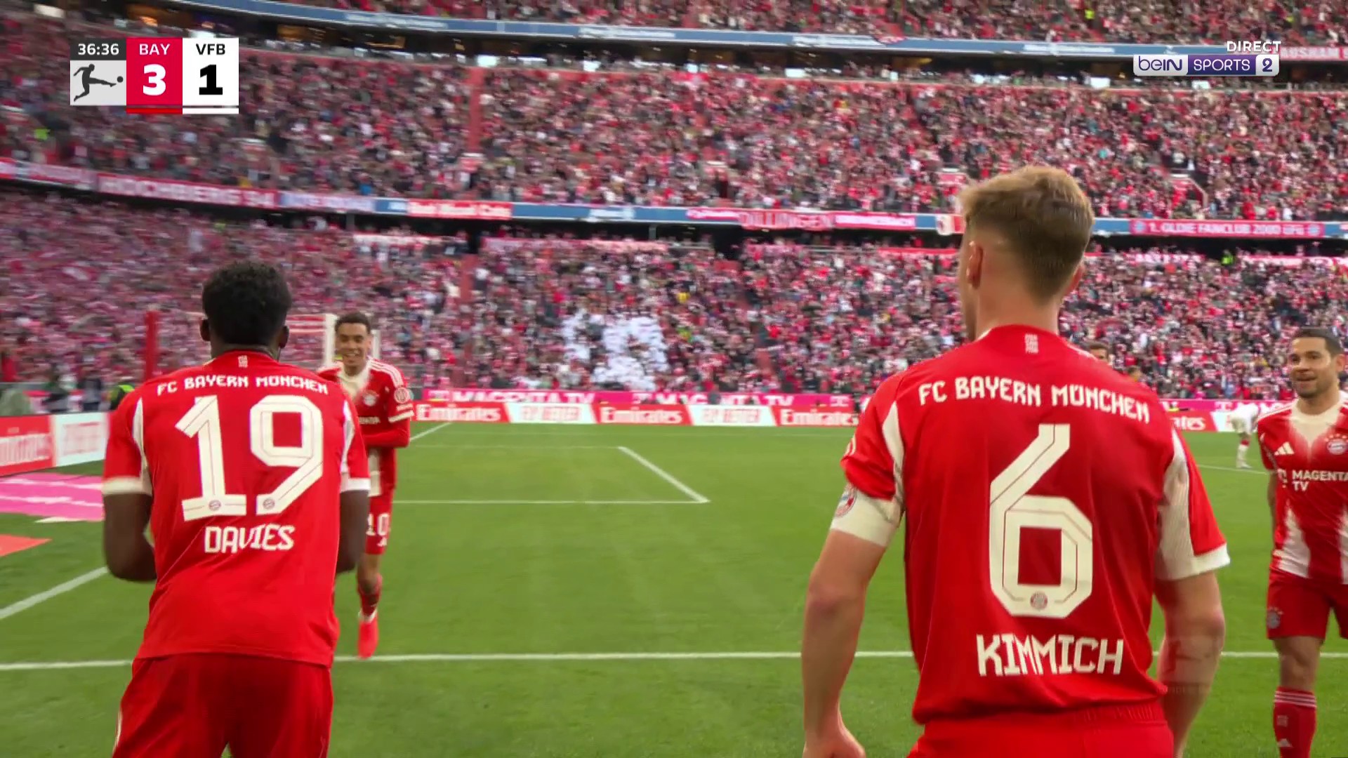 Bundesliga : Alphonso Davies inscrit le 3e du Bayern en quatre minutes !