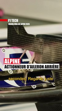 L’actionneur de l’aileron arrière d’Alpine | F1 Tech #F1 #Alpine #Aerodynamique