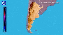 Tiempo en Argentina: anomalías de hasta 4 °C por debajo del promedio y lluvias intensas hasta fin de abril