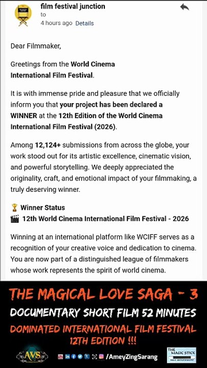 Winner Of International Film Festival | The Magical Love Saga 3 | Next Step 💥🎆 Grander Than Planned | Time 2 Raise The Bar Like No One Ever Dare To Dream