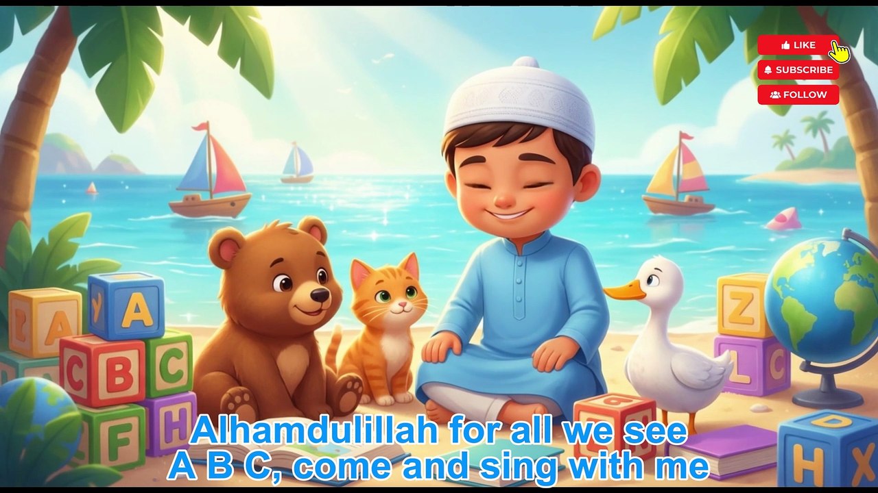 A to Z Alphabet Song | Kids Educational Video | Happy Muslim Kids Mini l ABC Song for Kids