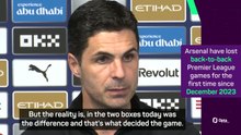 Arteta 'very upset' with Arsenal's loss to City