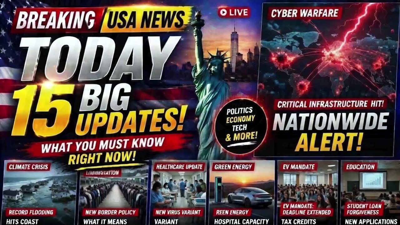 🎬 🚨 Breaking News USA Today 🇺🇸 | 15 Big Updates You Can’t Miss 😱🔥