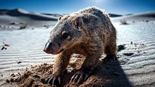Aardvark Night Foraging Scene