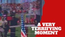 A terrifying moment takes over a pregame ceremony