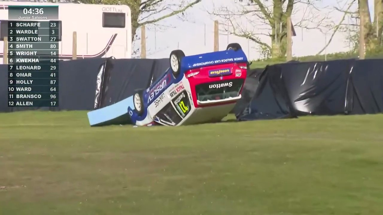 Junior Saloon Car Championship 2026 Cadwell Park Race 3 Restart Swatton Flip