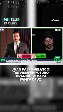 Juan Pablo Velasco: Se viene un futuro grandioso para Santa Cruz