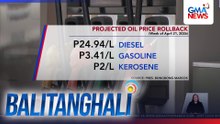Projected oil price rollback (Week of April 21, 2026) | Balitanghali