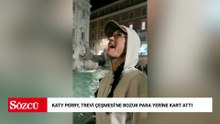 Katy Perry, Trevi Çeşmesi’ne bozuk para yerine kart attı