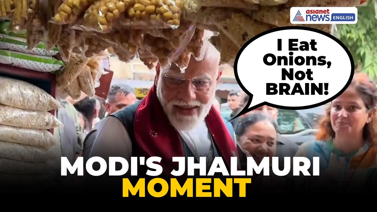 PM Modi’s Jhalmuri Moment In Jhargram Goes Viral | WATCH