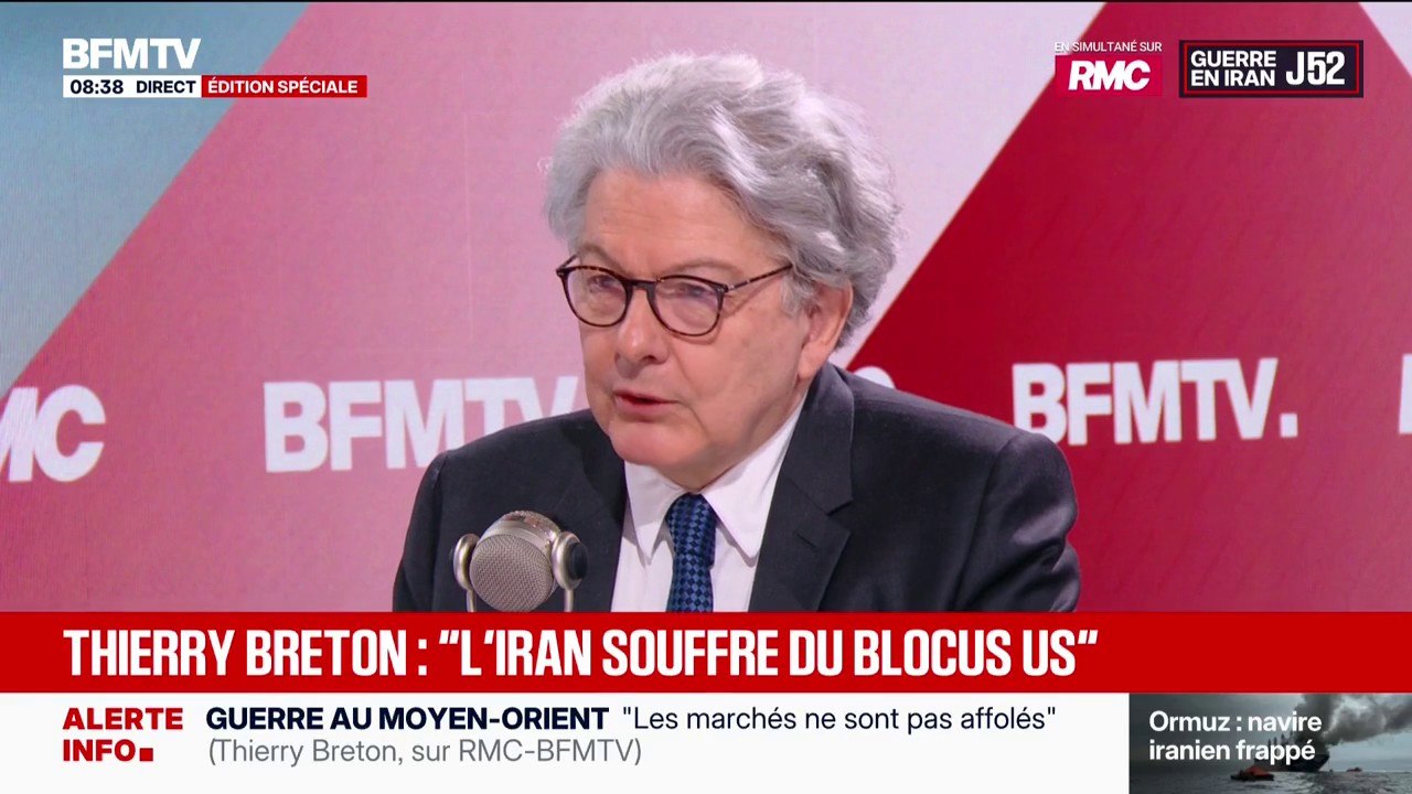 Guerre au Moyen-Orient: "On n'est pas encore dans une crise", estime Thierry Breton