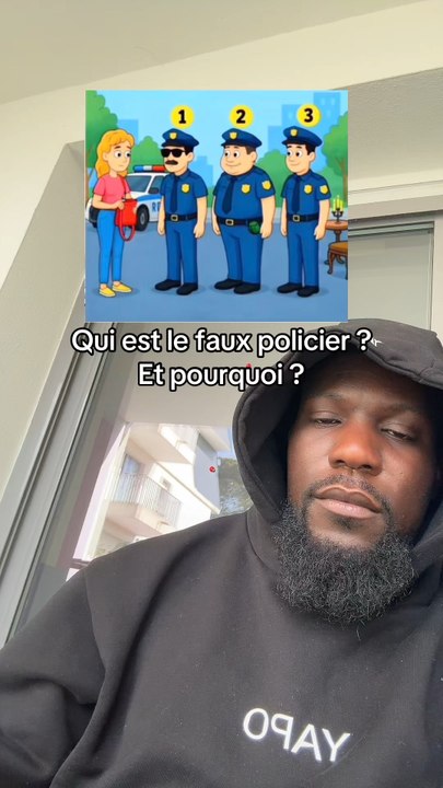Qui est le faux policier ? Et pourquoi ? | abonne toi (rejoins le Gang des Capuchés 🖤 lien en bio)