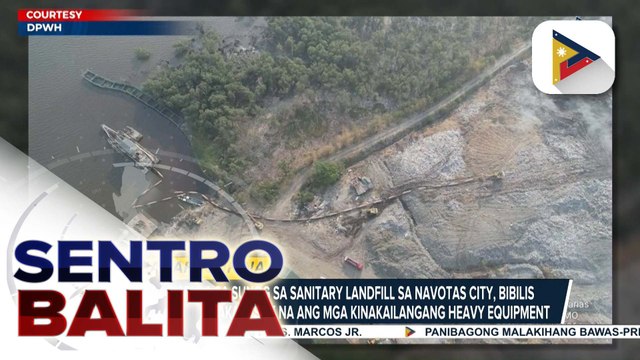 Pag-apula sa sunog sa sanitary landfill sa Navotas City, inaasahang bibilis pa ngayong nakapasok na ang mga kinakailangang heavy equipment