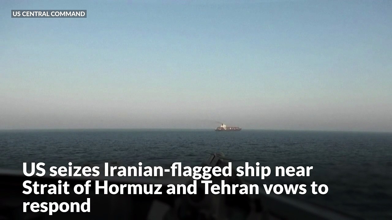 US destroyer attacks Iranian-flagged ship trying to evade blockade