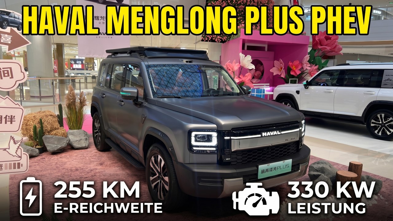 Haval Menglong Plus zeigt 330 kW Power und 255 km Elektro-Reichweite