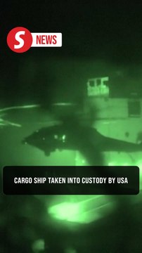 US navy destroyer fires at Iranian-flagged ship for non compliance of blockade