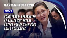 Hontiveros: Suspension of excise tax offers better relief than fuel price rollbacks